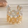 Bangles Metal Spiral Arm Bracelet Opening Filled Enamel Cuff Bangle Bracelet Non-Fading Exaggerated Opening Bangle Daily