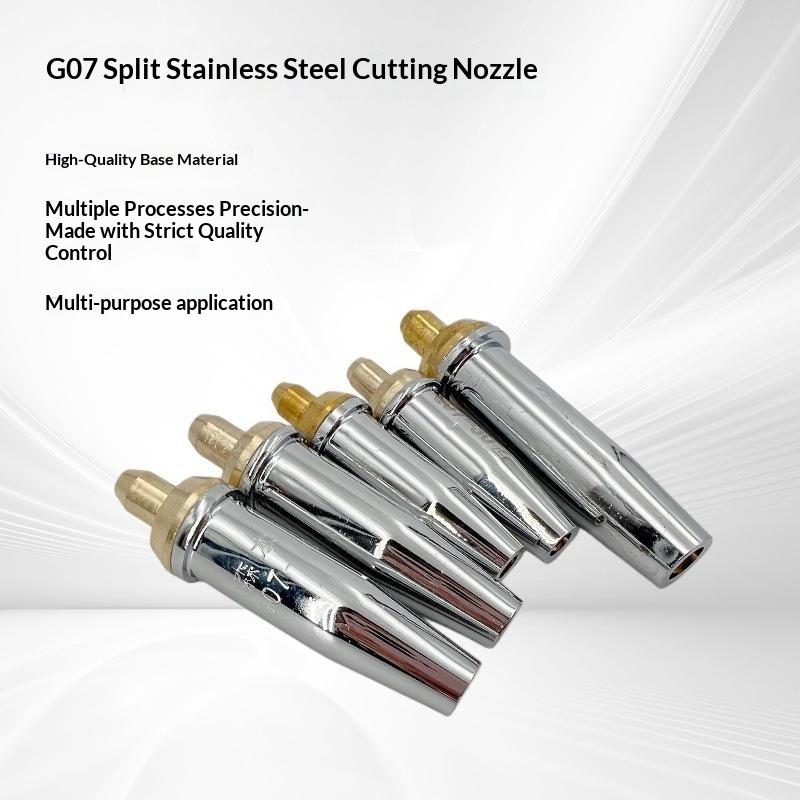G07-30 100 300 Cutting Torch Propane Cutting Nozzle Split Stainless Steel Liquefied Gas Cutting Torch Cutting Tips 1# 2# 3# 4#