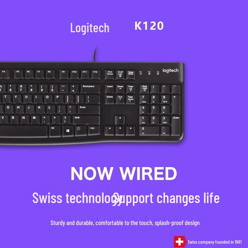 Tastiera da ufficio cablata Logitech K120