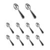 Set of 10 Dollhouses Miniature Coffee Cups Spoon Realistic 1/12 Scale Perfect for Kitchens and Dining Rooms