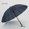 24-Rib Waterproof Umbrella with Curved Handle, Straight Pole, Impact-Resistant Fabric, Safety Umbrella, Automatic Promotional Umbrella, Rainbow