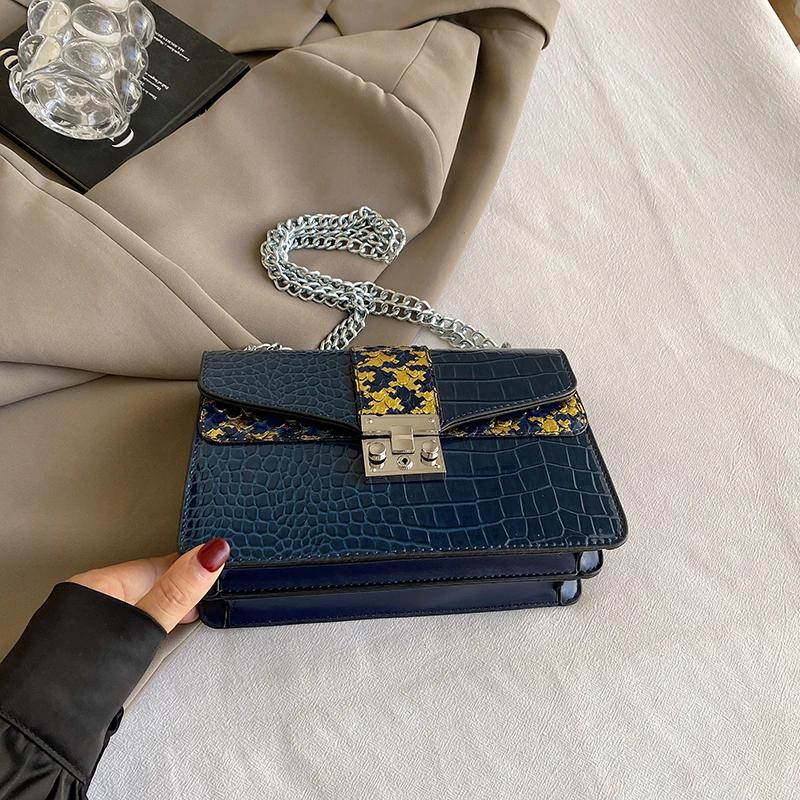 PU Leather Chain Shoulder Bag for Ladies   Luxury Bag  Small Crossbody Bags  High Quality  Designer