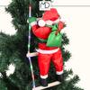 Mikołaj na drabinie LED multikolor MORE&DECO