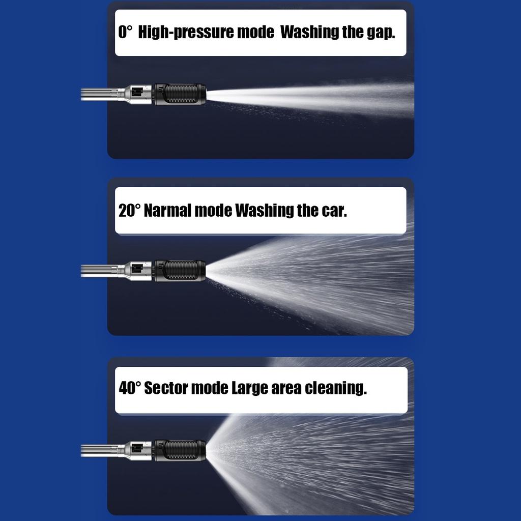 12/24V Cordless Cleaner Car Washer Spray High Pressure Water Guns Cleaner For Battery Water Nozzle Cleaning Machine 800W