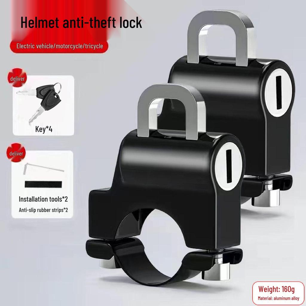 Universal Anti-theft Helmet Lock for Electric Vehicles and Bicycles