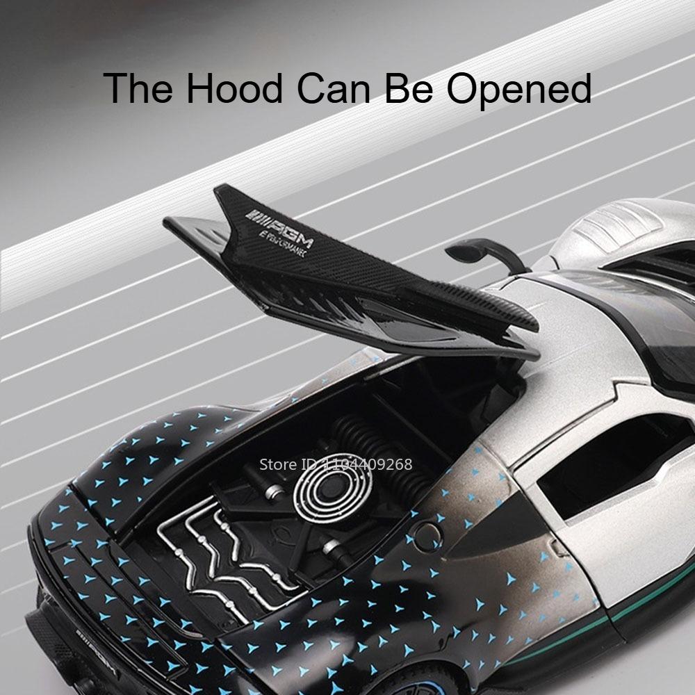 1:Maßstab 1:32 EIN 500K Automodell Spielzeug Ton Licht Rückzieher Metallkarosserie Gummireifen Fahrzeugmodelle Sammlung Geschenke für Jungen