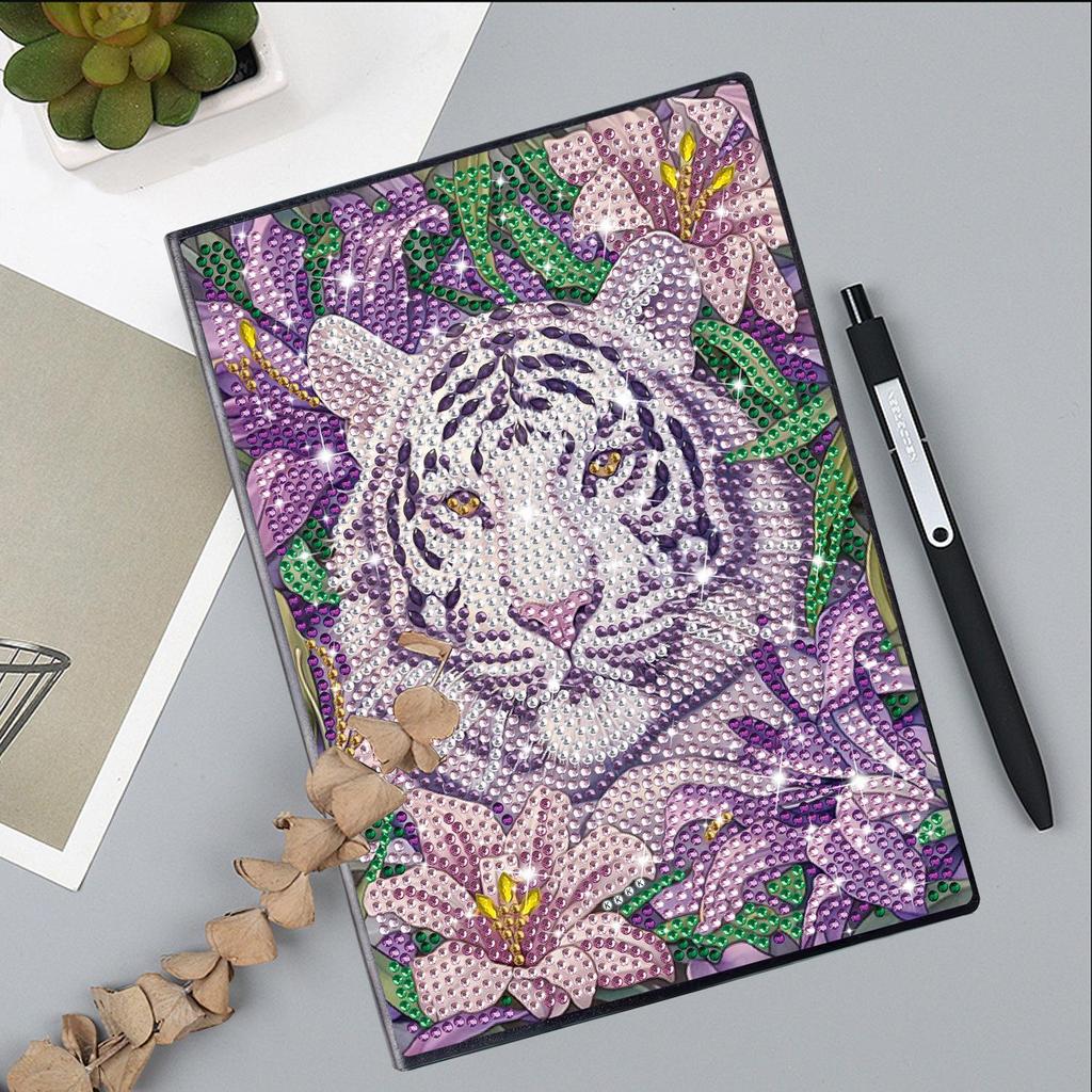 Handmade DIY Xian Porcelain Diamond Painting Notebook: Creative Educational Toy & Gift for Elementary Students, Teachers, and Kids with Stickers