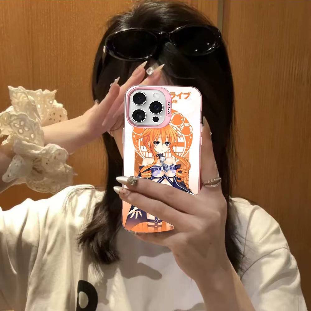 Date A Live Cartoon Phone Case For IPhone 17 16 15 14 13 12 11 Pro MAX Matte Shockproof Back Anti Fall Matte Cover