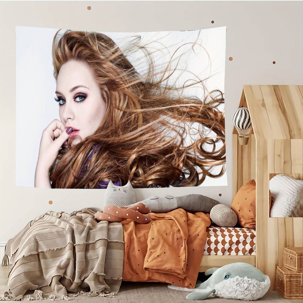 

Hot Adele Adkins Singer Tapestry Customizable Tapestries Of Various Styleswall Hangings Celebrity Photo Printingwall Hangings 74x94cm(29x37in)