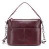 Zency 2025 Chain Handbag Soft Leather Shoulder Top-Handle Crossbody Bag