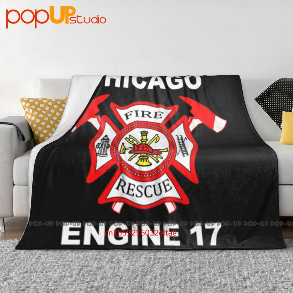 Chicago Firefighter Fire Department Ultra-Soft Blanket Quilt Winter Sofa Cover Bed Covers