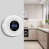 Smoke and Carbon Monoxide Detector with LCD Display 2 In 1 Fire Alarm Smoke Detector Powered by Battery for Home Office RV Hotel