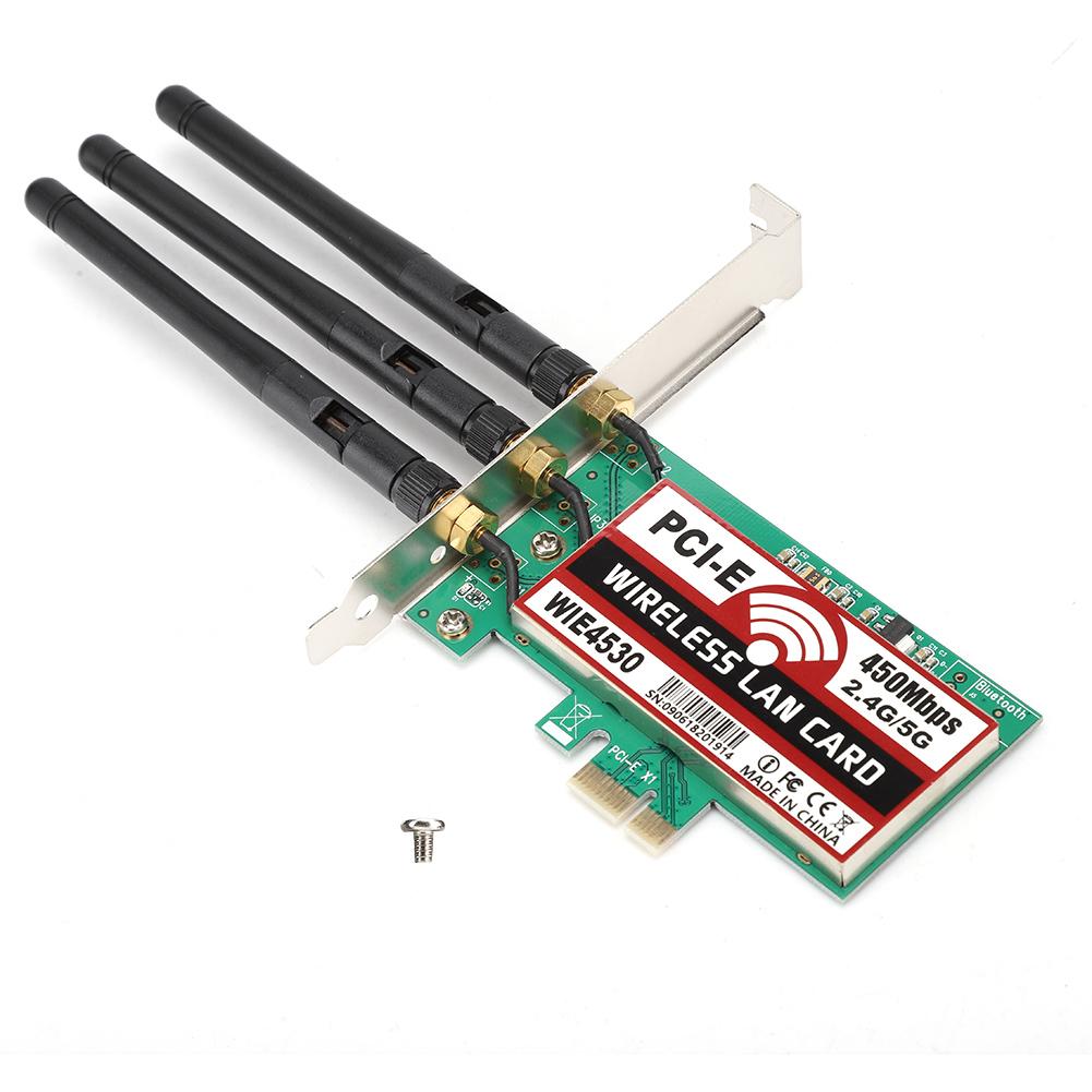 

450Mbps Desktop Built in Wireless Network Card 2.4G5G PCI-E Network Adapter LAN Card