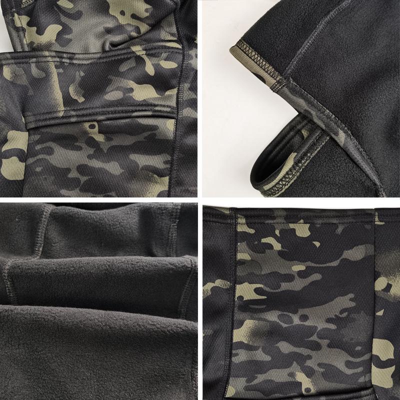Camouflage Plus Velvet Warm Motorcycle Riding Balaclava