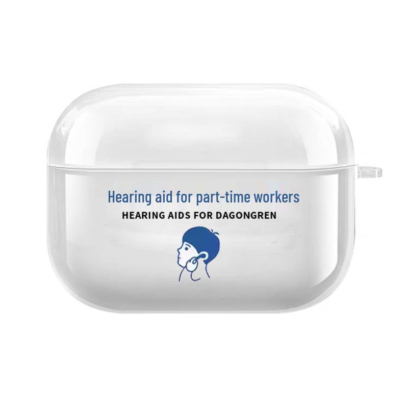 Transparent Anti-drop Protective Case for Apple AirPods Pro 2, 1st/2nd Gen: New Pattern