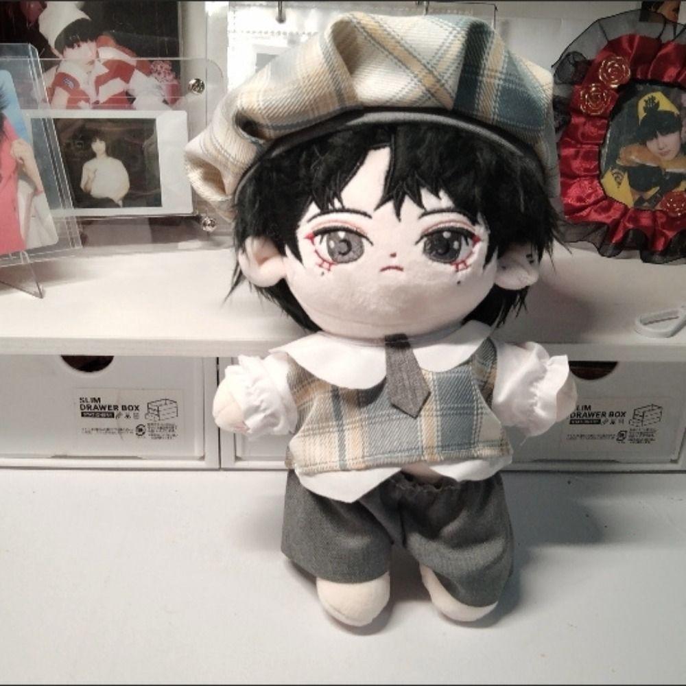 Shirt Trousers Cotton Doll Outfit Handsome Suit Plush Doll Clothe 20CM Doll Clothes  Fans Gift
