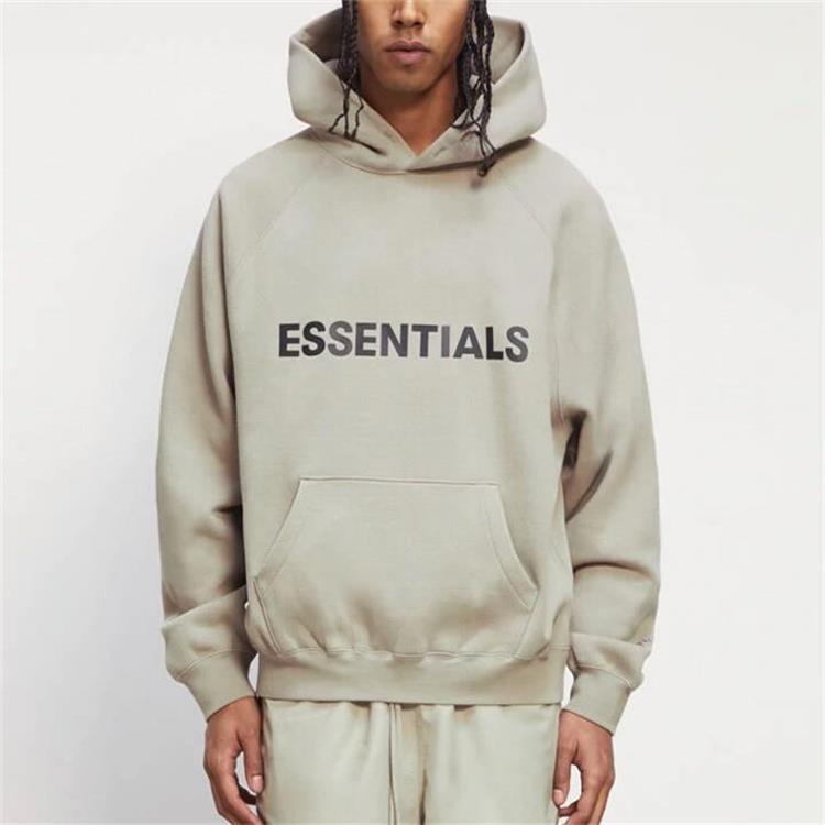 Fear of God Essentials Fw20 Fleece-Lined Pullover Hoodie Unisex Hoodie Moss 192250500206245
