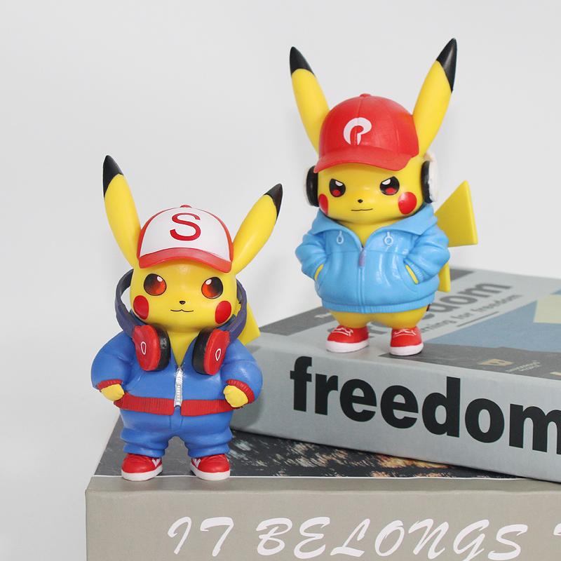 New Pocket Monsters Cartoon Movie Anime Character Pikachu Gengar Mewtwo Gurado Action Model Toy Blind Box Random Trendy Mystery Surprise Collectible