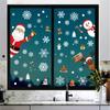4/6pcs Window Stickers Cartoon Merry Christmas Santa Claus Xmas Tree Glass Decal Christmas Decorations for Home 2025 New Year