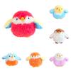 Creative Parrot Sparrow Bird Pendant Plush Toy Doll Keychain With Ring Bell