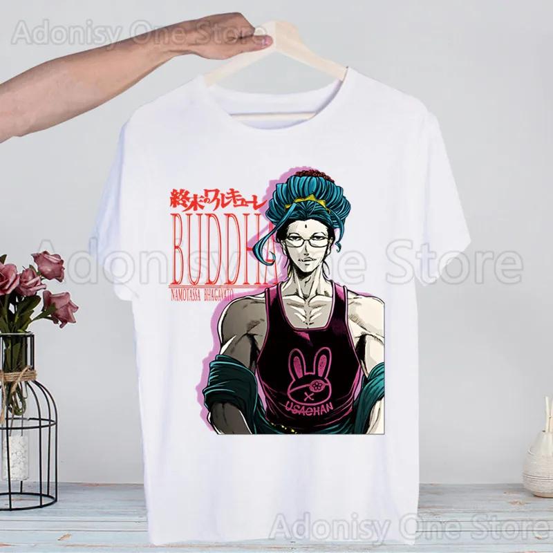 Buddha T Shirt  Unisex Usachan Tops Tees Harajuku Ragnarok Anime Record Aphrodite Record Of Ragnarok Tshirt Streetwear Male T-shirts Shirt