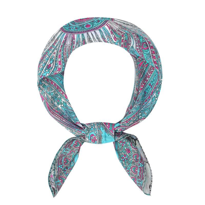 Zhonggao Youpin 2025 new spring, summer and autumn thin headscarf double-sided printed silk scarf square scarf