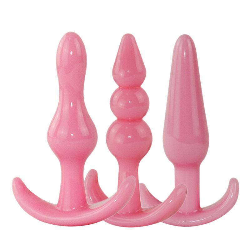 3PCS Butt Plug Masturbation Anals Plug Vaginal Plug For Different Size Erotic Anus Plug Adult Sex Toys Woman Men Anal Dilator 18