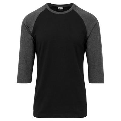 Urban Classics Mens Contrast Raglan 3/4 Sleeve T-Shirt