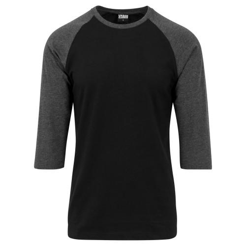 

Urban Classics Mens Contrast Raglan 3/4 Sleeve T-Shirt чорний/білий