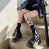 1 Pair Personalized Style Socks with String Straps Cool Socks Cotton Socks Women Calf Socks Girls Lace up Ankle Socks