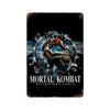 Mortal Kombat Iconic HD Plakat Plakat Vintage Tin Sign Metal Sign Dekoracyjna tabliczka do Pub Bar Man Cave Club Dekoracja ścienna