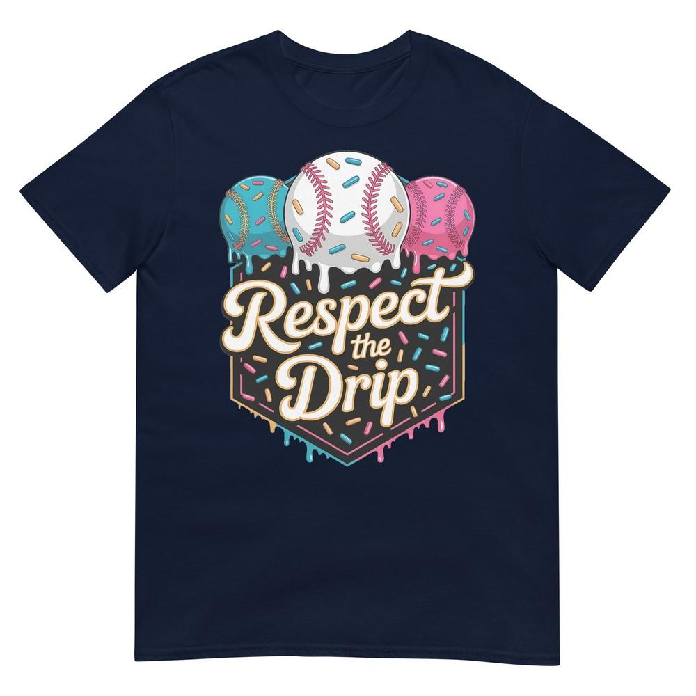 Baseball Drip Boy Girl Respect The Drip Ice Cream Drip Kids Tshirt S