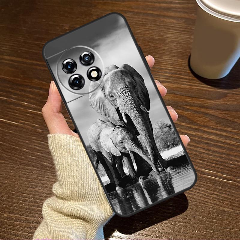 Elephant Baby Nature Case For OnePlus 13T 10T 8T 10R 13R 15 R 13 12 11 9 10 Pro Nord CE 5 2 3 4 Lite N20 N30 Cover