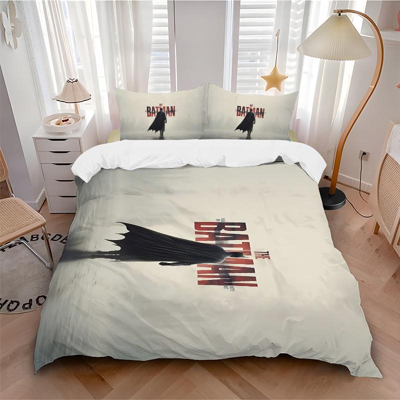Batman Dark Knight Returns Printed 3pcs Bedding Set Soft Microfiber 1 Duvet Cover And 2 Pillowcases Home Bedroom Decor Xmas Gift K1823