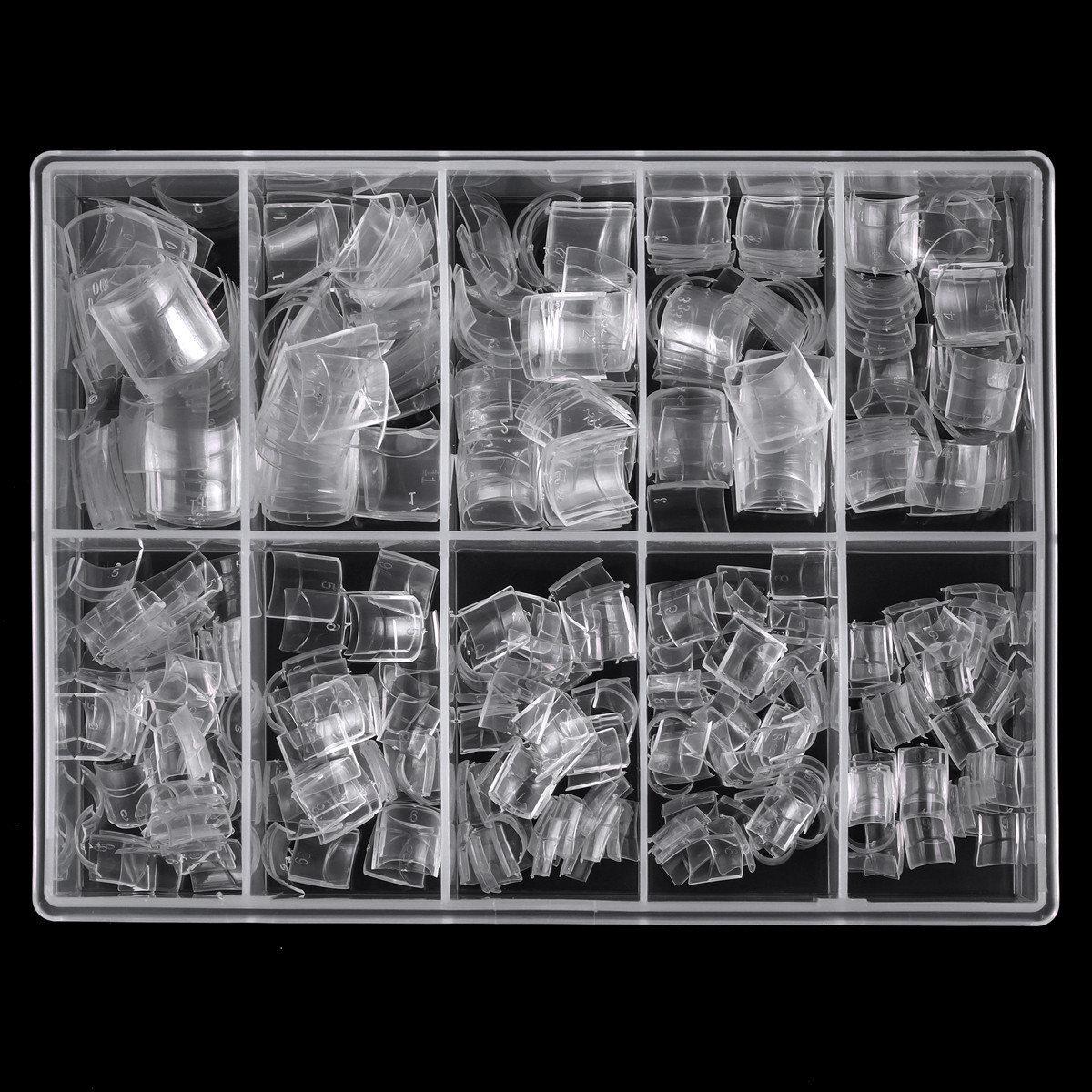 

Ультратонкие Натуральной Формы Водонепроницаемые Короткие Французские Накладные Ногти Половинного Покрытия - Коробка 500 шт.