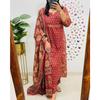 Indian Women Designer Party Wear Top Tunic Kurti Pant Dupatta Set Salwar Kameez SC-2331