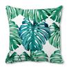 Watercolor tropical green leaf banana leaf Digital printing short plush pillow covers for sofa office cushion cover home goods