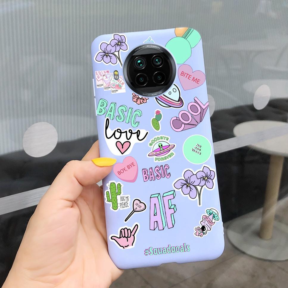 ForXiaomi Mi 10T Lite Case Cute Cartoon Cat Painted TPU Silicone Back Cover For Xiaomi Mi 10T Lite 5G 10Tlite Phone Case Funda