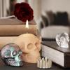 Skull Shape Gypsum Molds Scented Candle Silicone Mold Concrete Cement Crafting Mold Table Ornament Halloween Decorations