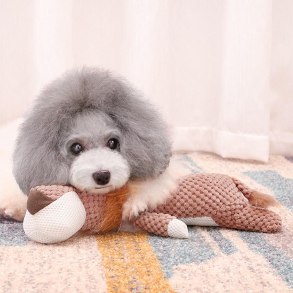 

Pet Cat Dog Squeaky Toy Squeaker Sound Chew Interactive Plush Toy Free хаки