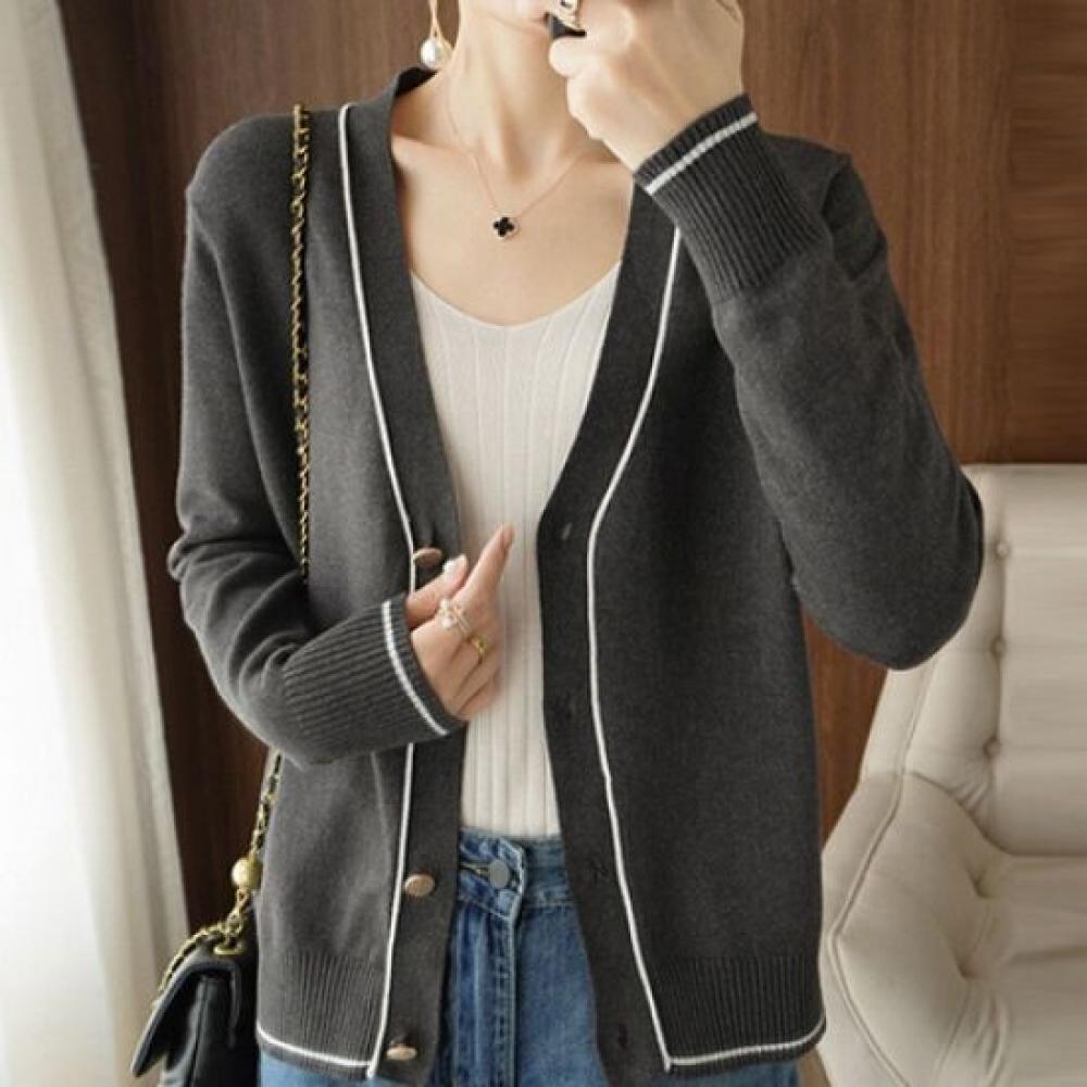 NaVaVa V Neck Long sleeVe Knit Cardigan Nk2288