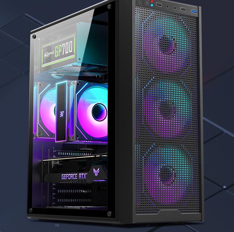 E-ATX Gaming Desktop Case with 360 Water Cooling Support