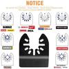 31-Piece Oscillating Saw Blade Kit for Wood, Plastic, and Putty Cutting