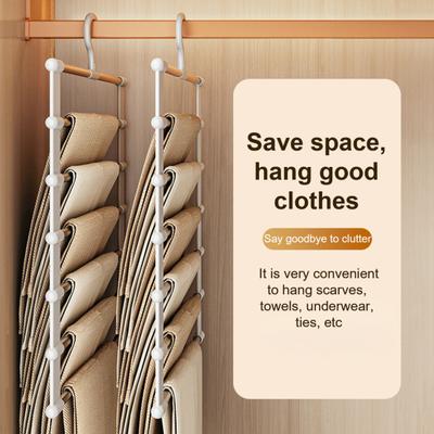 Yousheng Pants Trouser Hanger Storage Rack Strong Load-bearing Easy To Install Multifunction Closet Organizer Trouser Hanger Rack