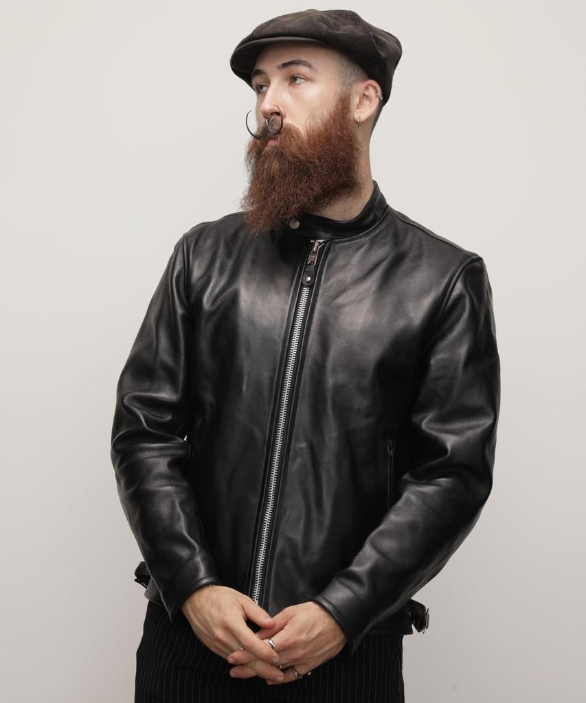 Schott Single Riders Size 70's Jacket, Men's, XL, 010, Black, 782-5950011