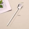 Portable Coffee Stirring Spoon Long Handle Net Red Dessert Spoon Spade Spoon  Watermelon Spoon