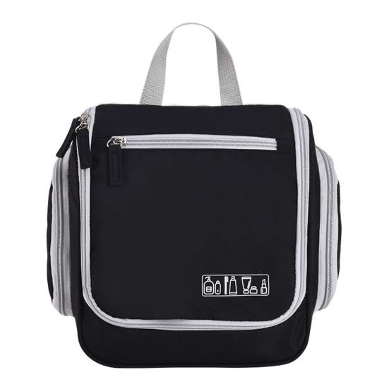 Yousheng Travel Toiletry Bag Cosmetic Organizer with Hanging Hook 2 Side Pockets Waterproof Portable Makeup Bag for Business Trips Overnight Stays