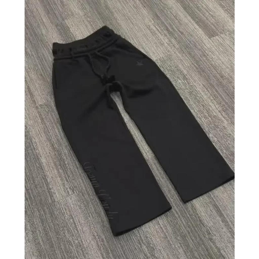 DRIPX Y2K American New Harajuku Vintage Loose Double Waist Sweatpants Streetwear Hip Hop Popular Letters Embroidered Casual Pants