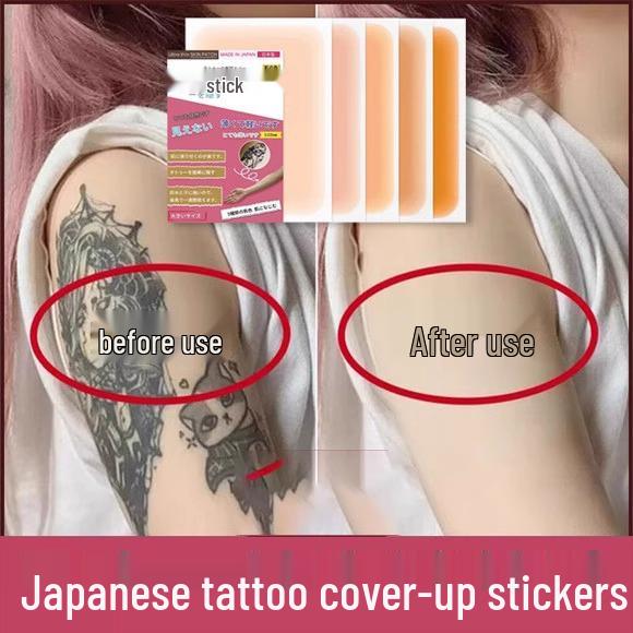 Invisible Waterproof Tattoo & Scar Concealer Patch — Flesh-Colored Cover for Birthmarks, Stretch Marks, Moles, and Vitiligo.