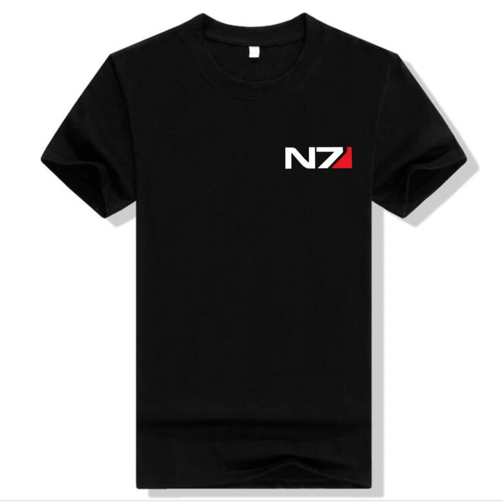 Game Mass Effect N7 T-shirt Short Sleeve - Fashion Cotton Unisex T-Shirt